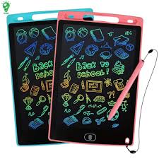 LCD Writing Tablet With Digital Pen For Kids - Eraseable Digital Drawing Doodling Pad For Kids
