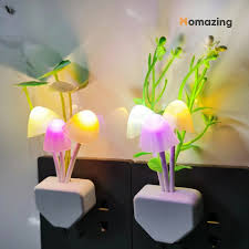 3D Mushroom LED Night Light Sensor Lamp