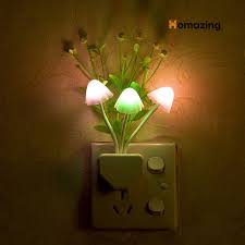 3D Mushroom LED Night Light Sensor Lamp