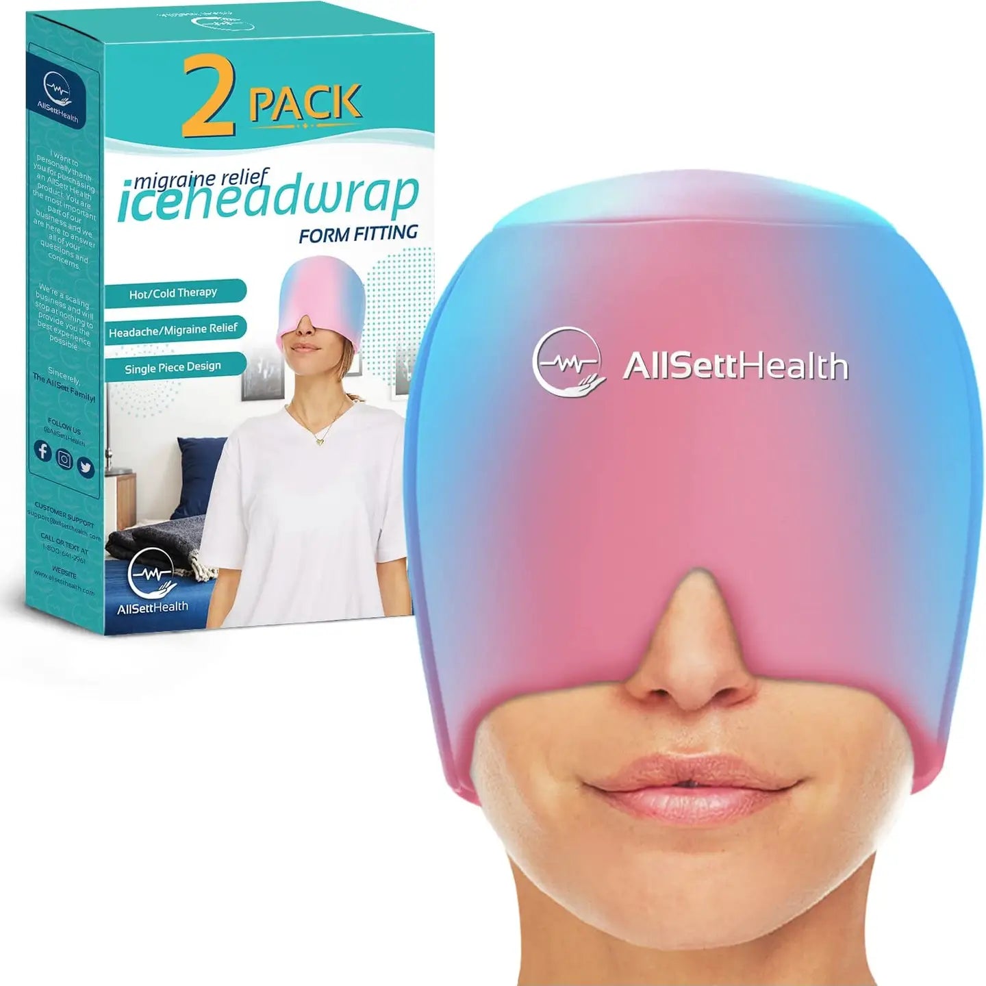 Headache Relief Mask - Cool + Hot Features